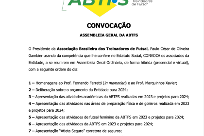 ASSEMBLEIA GERAL DA ABTFS